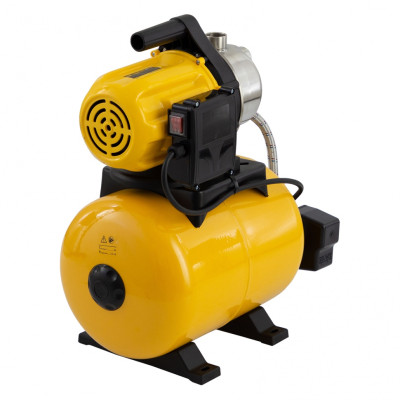 Насосная станция PS800X, 800 Вт, 3200 л/ч, ресивер 24 л, подъем 38 м, нержавейка Denzel Насосная станция PS800X, 800 Вт, 3200 л/ч, ресивер 24 л, подъем 38 м, нержавейка Denzel