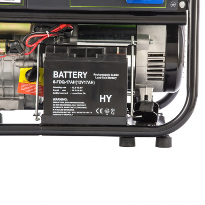 Генератор бензиновый БС-6500Э, 5.5 кВт, 230В, четырехтактный, 25 л, электростартер Сибртех Генератор бензиновый БС-6500Э, 5.5 кВт, 230В, четырехтактный, 25 л, электростартер Сибртех