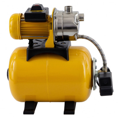 Насосная станция PS1000Х, 1000 Вт, 3500 л/ч, ресивер 24 л, подъем 44 м, нержавейка Denzel Насосная станция PS1000Х, 1000 Вт, 3500 л/ч, ресивер 24 л, подъем 44 м, нержавейка Denzel