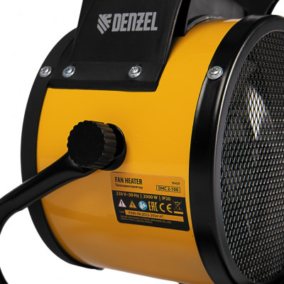 Тепловая пушка, керамический нагреватель (тепловентилятор) DHC 2-100, 230 В, 0.025/1/2 кВт Denzel Тепловая пушка, керамический нагреватель (тепловентилятор) DHC 2-100, 230 В, 0.025/1/2 кВт Denzel