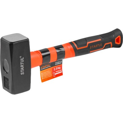 Кувалда 2,0кг с фибергл. рукояткой STARTUL STANDART (ST2401-20) Кувалда 2,0кг с фибергл. рукояткой STARTUL STANDART (ST2401-20)