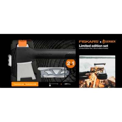 Топор A6 FISKARS + нож Paraframe (комплект) Топор A6 FISKARS + нож Paraframe (комплект)