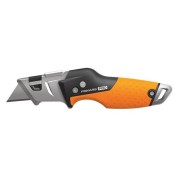 Нож строительный складной, со сменным лезвием CarbonMax FISKARS