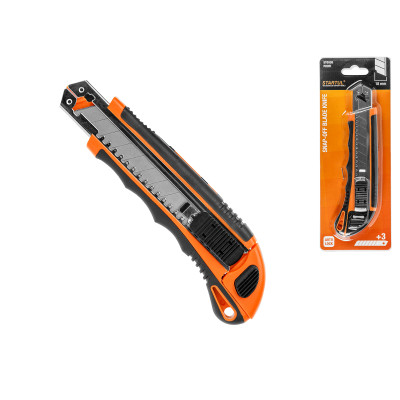 Нож пистолетный с выдвижным лезвием 18мм +3 лезвия STARTUL PROFI (ST0938) Нож пистолетный с выдвижным лезвием 18мм +3 лезвия STARTUL PROFI (ST0938)