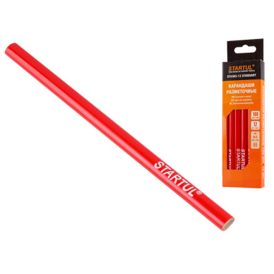 Карандаш разметочный 180мм 12шт. STARTUL STANDART (ST4303-12) Карандаш разметочный 180мм 12шт. STARTUL STANDART (ST4303-12)