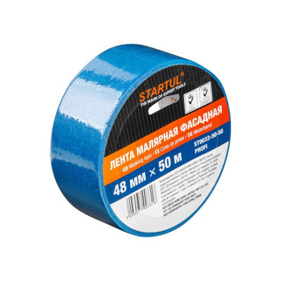 Лента малярная фасадная 48ммх50м STARTUL PROFI (ST9033-50-50) Лента малярная фасадная 48ммх50м STARTUL PROFI (ST9033-50-50)