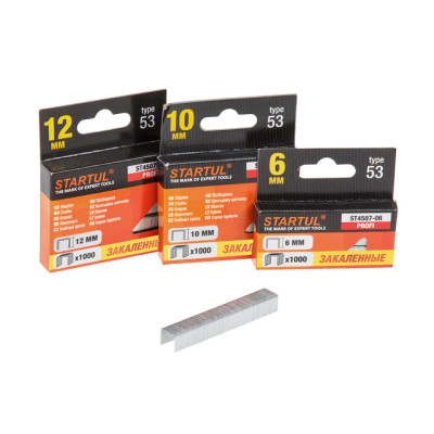 Скобы закалённ. 8мм тип 53 (1000шт) STARTUL PROFI (ST4507-08) Скобы закалённ. 8мм тип 53 (1000шт) STARTUL PROFI (ST4507-08)