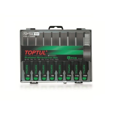 Набор отверток д/точн.работ TORX 8шт T5-T20 TOPTUL Набор отверток д/точн.работ TORX 8шт T5-T20 TOPTUL