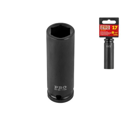 Головка ударная 1/2" 17мм 6гр. глубокая PRO STARTUL (PRO-30117) Головка ударная 1/2" 17мм 6гр. глубокая PRO STARTUL (PRO-30117)