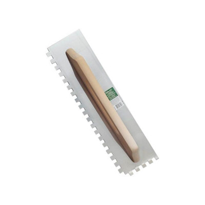 Гладилка швейц.нерж.с дер.ручкой 130х480мм зуб 12x12мм ВОЛАТ Гладилка швейц.нерж.с дер.ручкой 130х480мм зуб 12x12мм ВОЛАТ