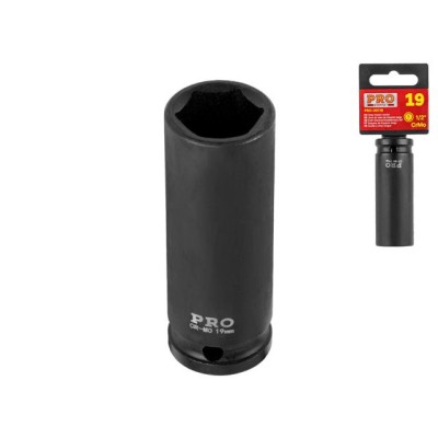 Головка ударная 1/2" 19мм 6гр. глубокая PRO STARTUL (PRO-30119) Головка ударная 1/2" 19мм 6гр. глубокая PRO STARTUL (PRO-30119)