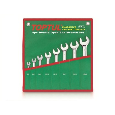 Набор ключей рожк. 6-22мм 8шт TOPTUL Набор ключей рожк. 6-22мм 8шт TOPTUL