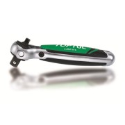 Трещотка 1/4"-1/2" 72зуб. 160мм двухсторонняя TOPTUL