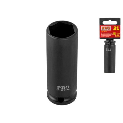 Головка ударная тонкост. 1/2" 21мм 6гр. глубокая PRO STARTUL (PRO-32121) Головка ударная тонкост. 1/2" 21мм 6гр. глубокая PRO STARTUL (PRO-32121)