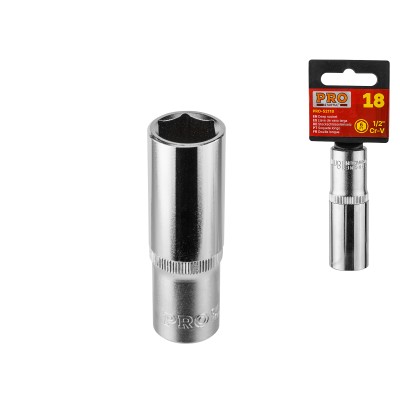 Головка 1/2" 19мм 6гр. глубокая PRO STARTUL (PRO-52119) Головка 1/2" 19мм 6гр. глубокая PRO STARTUL (PRO-52119)