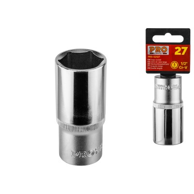 Головка 1/2" 24мм 6гр. глубокая PRO STARTUL (PRO-52124) Головка 1/2" 24мм 6гр. глубокая PRO STARTUL (PRO-52124)