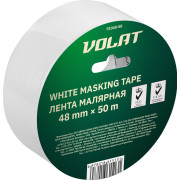 Лента малярная 48ммх50м белая ВОЛАТ