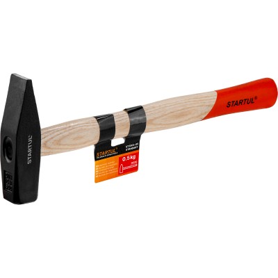 Молоток 0,5кг с дер.рукояткой STARTUL STANDART (ST2402-05) Молоток 0,5кг с дер.рукояткой STARTUL STANDART (ST2402-05)