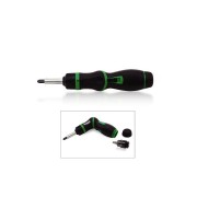 Отвертка реверсивная + биты + адаптер под головки 1/4" 8в1. TOPTUL