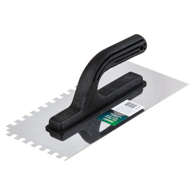 Гладилка нерж. 130х270мм зуб 10х10мм ВОЛАТ Гладилка нерж. 130х270мм зуб 10х10мм ВОЛАТ