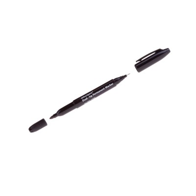 Маркер перманентный двухсторонний OfficeSpace черный, пулевидный, 0,8/2,2мм Маркер перманентный двухсторонний OfficeSpace черный, пулевидный, 0,8/2,2мм