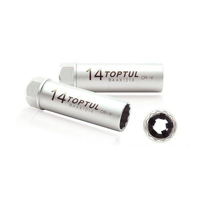 Головка свечная 3/8" 14мм TOPTUL Головка свечная 3/8" 14мм TOPTUL