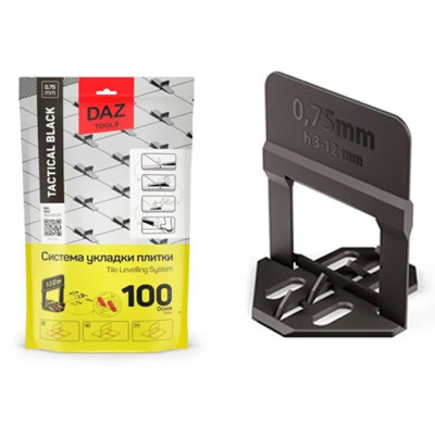 Основа для укладки плитки 0.75 мм (3 - 12 мм) DLS (100 шт в уп.) Основа для укладки плитки 0.75 мм (3 - 12 мм) DLS (100 шт в уп.)