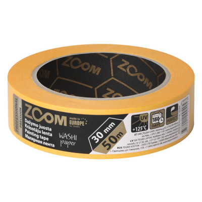 Лента малярная профессиональная 30ммх50м PRECISION ZOOM Лента малярная профессиональная 30ммх50м PRECISION ZOOM