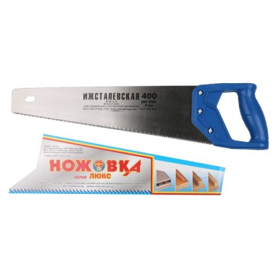 Ножовка по дер. 400мм зуб 4мм ЛЮКС (ООО"Ижсталь-ТНП") Ножовка по дер. 400мм зуб 4мм ЛЮКС (ООО"Ижсталь-ТНП")