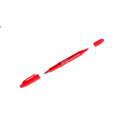 Маркер перманентный двухсторонний OfficeSpace красный, пулевидный, 0,8/2,2мм Маркер перманентный двухсторонний OfficeSpace красный, пулевидный, 0,8/2,2мм