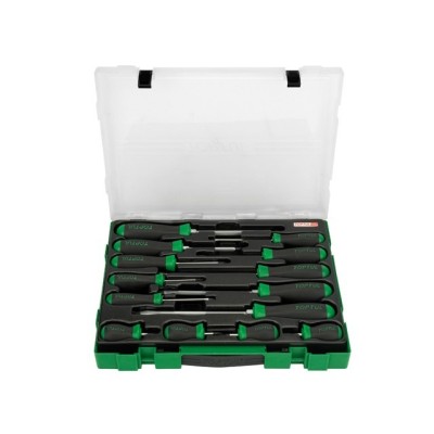 Набор отверток 14шт в пласт.боксе TOPTUL Набор отверток 14шт в пласт.боксе TOPTUL