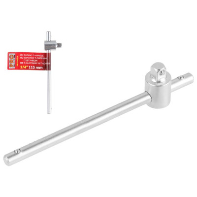 Вороток T-образный c бегунком 1/4" 115мм PRO STARTUL (PRO-46014) Вороток T-образный c бегунком 1/4" 115мм PRO STARTUL (PRO-46014)