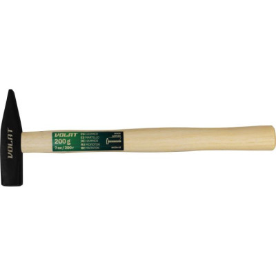 Молоток 0,2кг с дер.рукояткой ВОЛАТ Молоток 0,2кг с дер.рукояткой ВОЛАТ