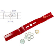 Нож для газонокосилки 40,6 см изогн. универсальный