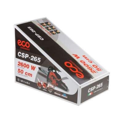 Бензопила ECO CSP-265 шина 50 см (20"), 0.325", 1.5 мм, 76 зв Бензопила ECO CSP-265 шина 50 см (20"), 0.325", 1.5 мм, 76 зв