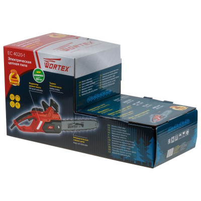 Пила цепная электрическая WORTEX EC 4020-1 шина 40 см (16"), 3/8" LP, 1.3 мм Пила цепная электрическая WORTEX EC 4020-1 шина 40 см (16"), 3/8" LP, 1.3 мм