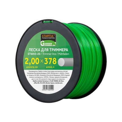 Леска ф 2.0 мм х 378 м кругл. сеч. STARTUL GARDEN Леска ф 2.0 мм х 378 м кругл. сеч. STARTUL GARDEN