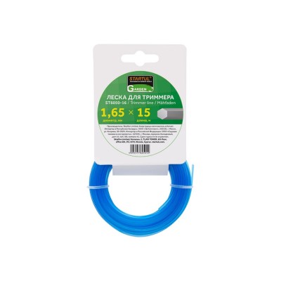 Леска ф 1.65 мм х 15 м шестигр. сеч. STARTUL GARDEN Леска ф 1.65 мм х 15 м шестигр. сеч. STARTUL GARDEN