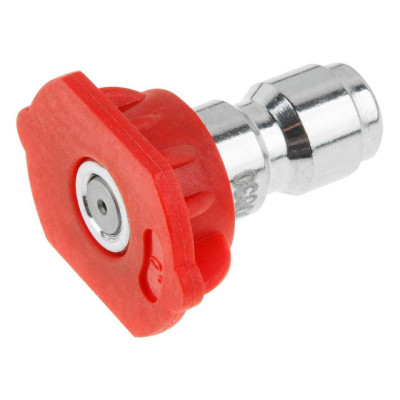 Веерная насадка для очистителя высокого давления Wortex PW 1740 (красная) веер 0 град. (высокое давл Веерная насадка для очистителя высокого давления Wortex PW 1740 (красная) веер 0 град. (высокое давл