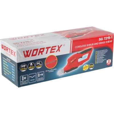 Аккум. ножницы садовые WORTEX SG 7215-1 в кор. + насадка-кусторез Аккум. ножницы садовые WORTEX SG 7215-1 в кор. + насадка-кусторез