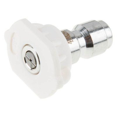 Веерная насадка для очистителя высокого давления WORTEX PW 1740 (белая) веер 40 град. (низкое давлен Веерная насадка для очистителя высокого давления WORTEX PW 1740 (белая) веер 40 град. (низкое давлен