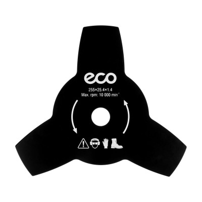Нож для мотокосы 3 зуб. 255х1.4х25.4 мм ECO Нож для мотокосы 3 зуб. 255х1.4х25.4 мм ECO