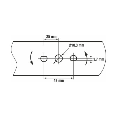Нож для газонокосилки 40 см ECO Нож для газонокосилки 40 см ECO