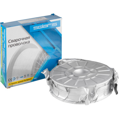 Проволока сварочная FLUX E71T-GS ф1,0мм (сварка без газа) (катушка 5кг) SOLARIS Проволока сварочная FLUX E71T-GS ф1,0мм (сварка без газа) (катушка 5кг) SOLARIS