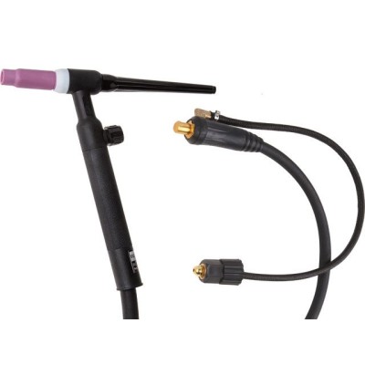 Горелка сварочная TIG WGT-17V (4м, 150А, разъем 35-50, вентиль) SOLARIS Горелка сварочная TIG WGT-17V (4м, 150А, разъем 35-50, вентиль) SOLARIS