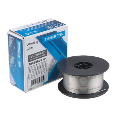 Проволока сварочная FLUX E71T-GS ф0,8мм (сварка без газа) (катушка 1кг) SOLARIS Проволока сварочная FLUX E71T-GS ф0,8мм (сварка без газа) (катушка 1кг) SOLARIS