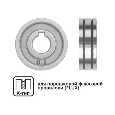Ролик подающий ф 30/10 мм, шир. 10 мм, проволока ф 0,8-1,0 мм (K-тип) Ролик подающий ф 30/10 мм, шир. 10 мм, проволока ф 0,8-1,0 мм (K-тип)