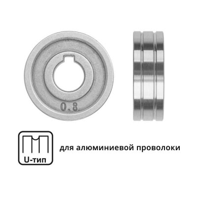Ролик подающий ф 30/10 мм, шир. 10 мм, проволока ф 0,8-1,0 мм (U-тип) Ролик подающий ф 30/10 мм, шир. 10 мм, проволока ф 0,8-1,0 мм (U-тип)