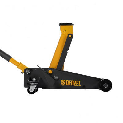 Домкрат гидравлический подкатной 3 т, с фиксатором, быстрый подъем, 135-480 мм, профессиональный Denzel Домкрат гидравлический подкатной 3 т, с фиксатором, быстрый подъем, 135-480 мм, профессиональный Denzel