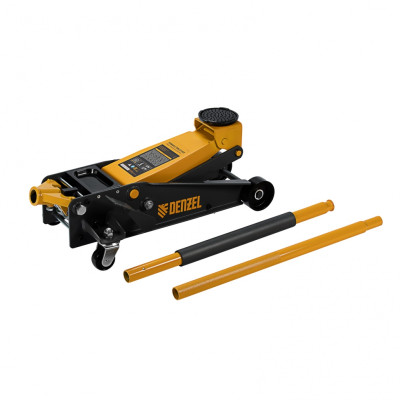 Домкрат гидравлический подкатной 3 т, с фиксатором, быстрый подъем, 135-480 мм, профессиональный Denzel Домкрат гидравлический подкатной 3 т, с фиксатором, быстрый подъем, 135-480 мм, профессиональный Denzel